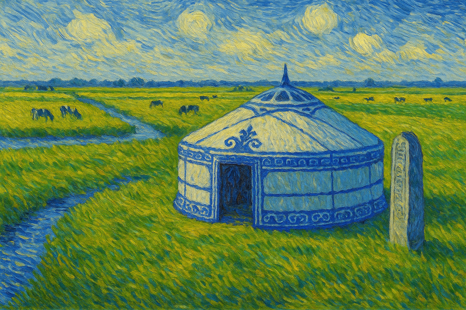 Skyyurt onder de hemel